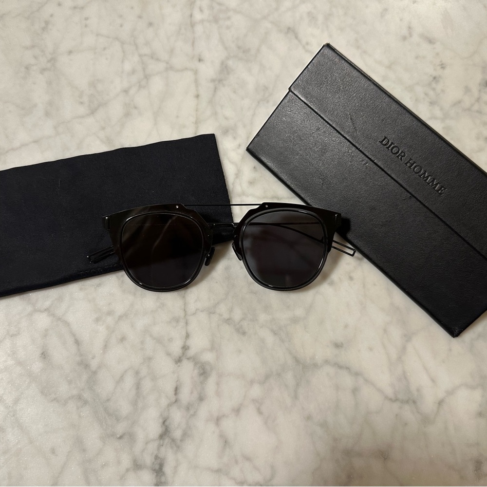 Dior Homme Composit Black Mirror Sunglasses